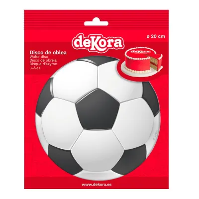 Tortenaufleger aus Esspapier Fussball, Ø 20 cm