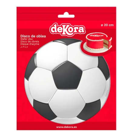 Découpe pour gâteau en papier, ballon de foot, Ø 20 cm