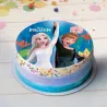 Tortenaufleger aus Esspapier Frozen, Ø 15.5 cm