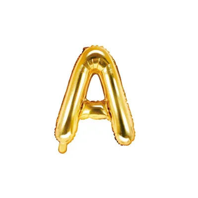 Goldener Buchstabenballon A – 35 cm