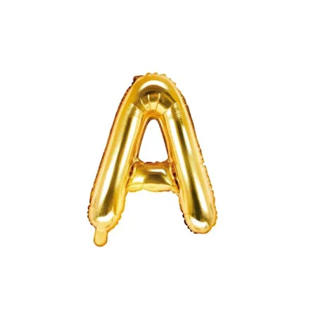 Golden Letter Balloon A – 35 cm