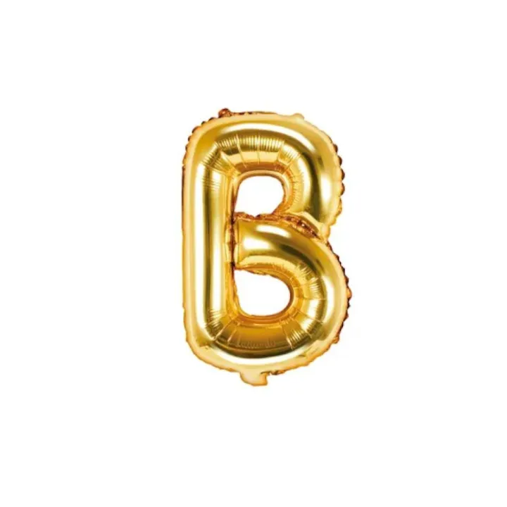Palloncino lettera dorata B – 35 cm