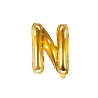 Palloncino lettera N dorato – 35 cm