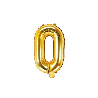 Goldener Buchstabenballon O – 35 cm