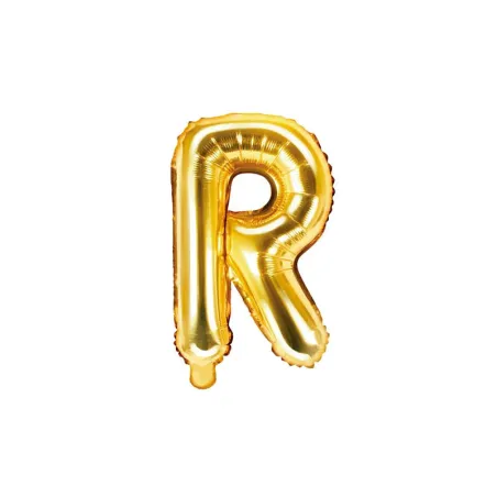 Gold Letter Balloon R – 35 cm