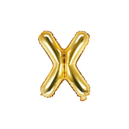 Golden Letter Balloon X – 35 cm