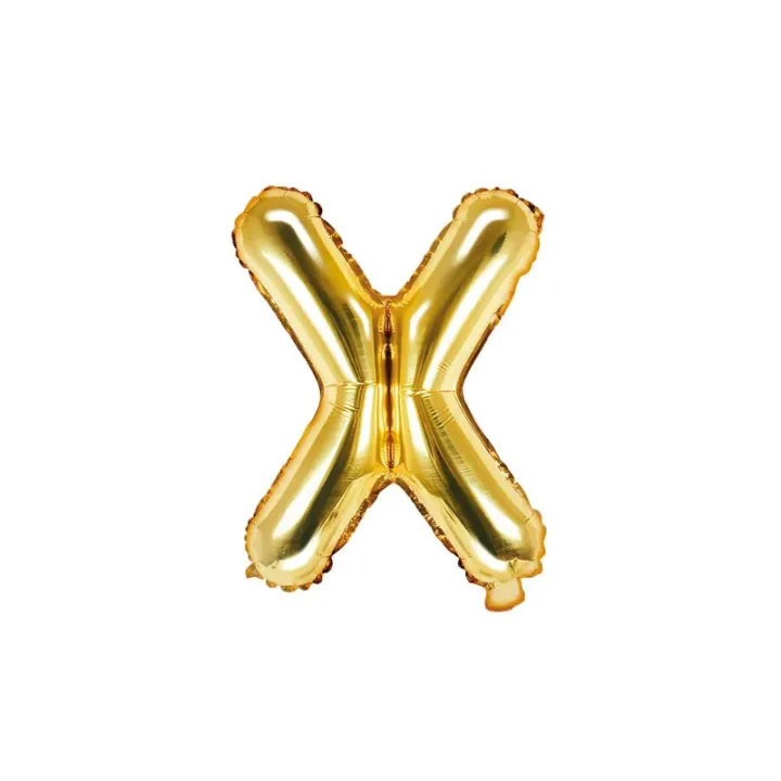 Palloncino a lettera dorato X – 35 cm