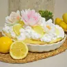 Weisse Magnolien aus Esspapier, 6 Stück