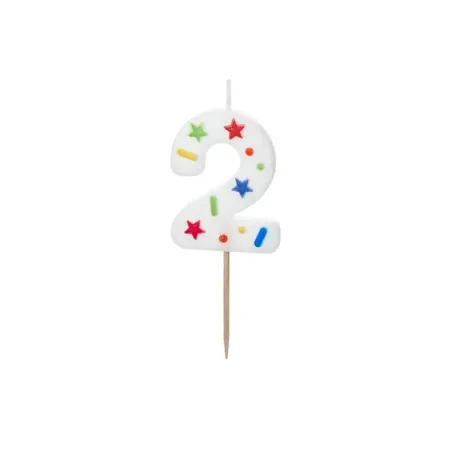 Confetti Candle Number 2