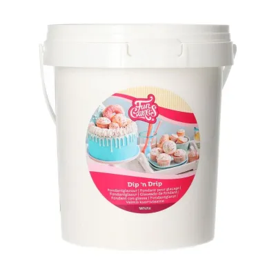 FunCakes Schmelzfondant Dip 'n Drip – Glänzende Fondantglasur für Deine Backwaren