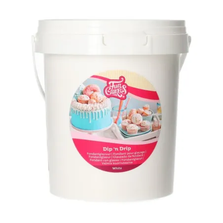FunCakes Soft melting fondant Dip 'n Drip – Shiny Fondant icing for your baked goods