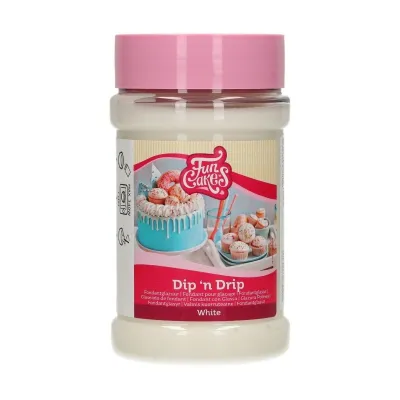 FunCakes Schmelzfondant Dip 'n Drip – Glänzende Fondantglasur für Deine Backwaren