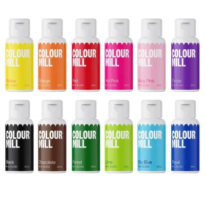 Colour Mill Fettlösliche Pastenfarbe Starterset, 12 x 20 ml