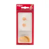 Fiori bianchi e foglie dorate in carta commestibile, 2 pezzi