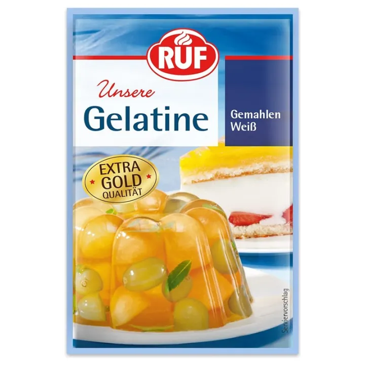 RUF Gelatina in polvere 3 x 9 g – gelificante pratico per dessert, creme e gelatine | miniSchoggi