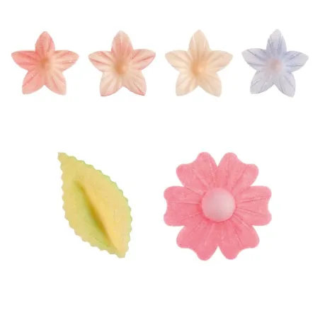 Miscela di fiori in carta commestibile, 3 pezzi