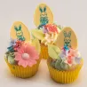 Mélange de fleurs en papier comestible, 3 pièces
