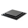Cake plate square extra strong black 30 x 30 cm for safe transportation
