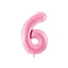 Grande palloncino in folio rosa numero 6 – 86 cm