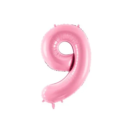 Large Foil Balloon Pink Number 9 – 86 cm