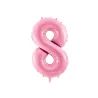 Grande Palloncino in Foil Rosa Numero 8 – 86 cm