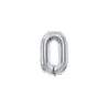 Large Foil Balloon Silver Number 0 – 86 cm
