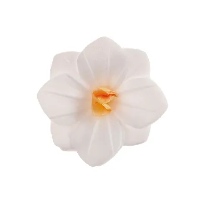 Weisse Blüten aus Esspapier Ø 4 cm, 18 Stück