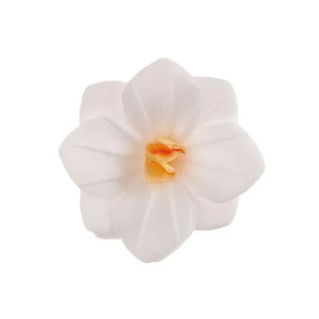 Fiori di carta commestibili bianchi Ø 4 cm, 18 pezzi