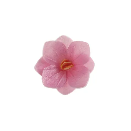 Fiori di carta commestibili rosa Ø 4 cm, 18 pezzi