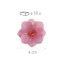 Fiori di carta commestibili rosa Ø 4 cm, 18 pezzi