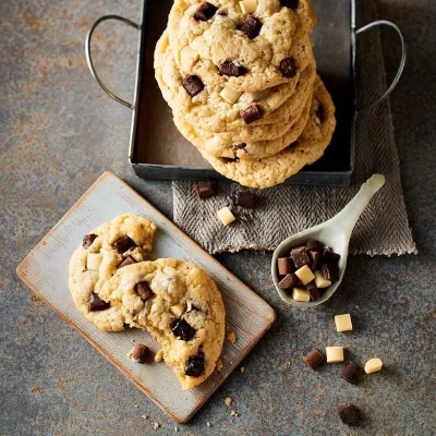 RUF Chocolate Chunks Zartbitter 1 kg – gocce di cioccolato termostabili per cookies, muffin e brownies | miniSchoggi