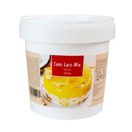 Cake Lace Mix Blanc 200 g pour des décorations de gâteaux raffinées