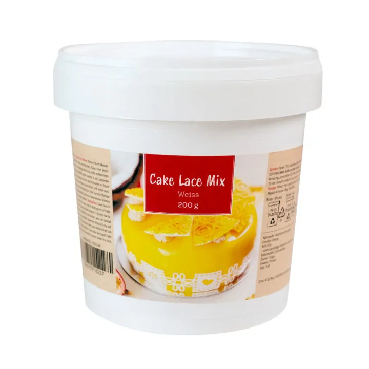 Cake Lace Mix White 200 g for elegant cake decorations