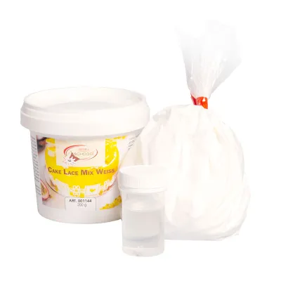 Cake Lace Mix bianco 200 g per decorazioni torte raffinate