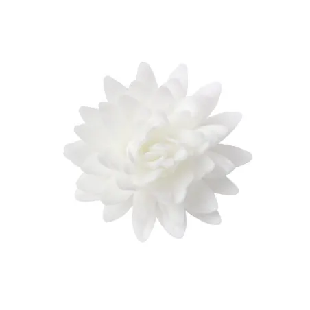 Crisantemi bianchi in carta commestibile Ø 5,5 cm, 18 pezzi