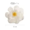 Fleur blanche en papier à manger Ø 12 cm, 1 pièce