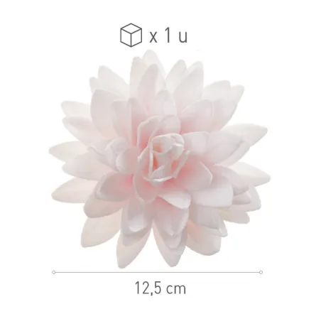 Crisantemo rosa in carta commestibile, Ø 12,5 cm