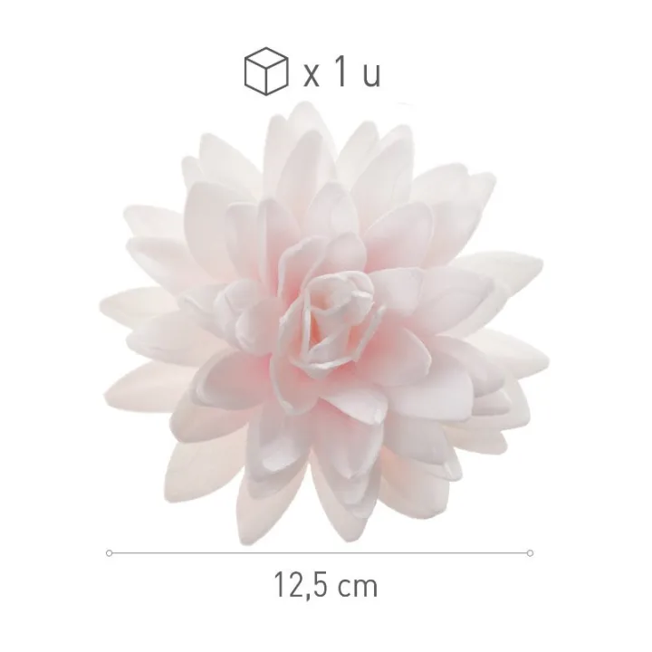 Pink chrysanthemum made of edible paper, Ø 12.5 cm