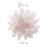 Pink chrysanthemum made of edible paper, Ø 12.5 cm