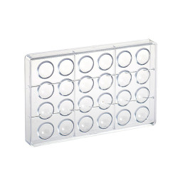 Chocolate mold hemisphere Ø 3 cm, 24 pieces