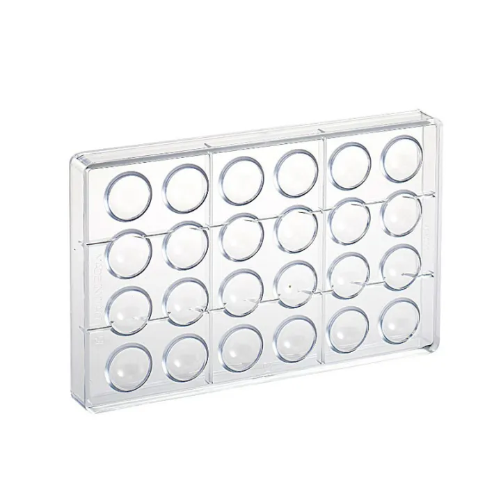 Praline mold hemisphere for 24 fine chocolates