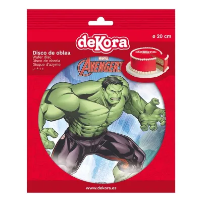 Disque azyme en Papier à manger Hulk, Ø 20 cm