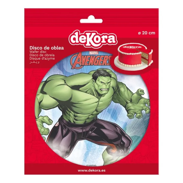 Disque azyme en Papier à manger Hulk, Ø 20 cm