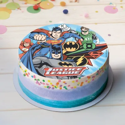 Topper per torta "Justice League", Ø 20 cm