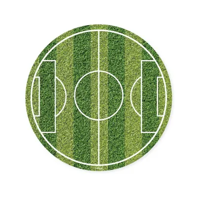 Tortenaufleger aus Esspapier Fussballfeld, Ø 15.5 cm