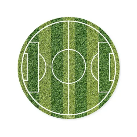 Dessus de tarte en papier, terrain de foot, Ø 15.5 cm