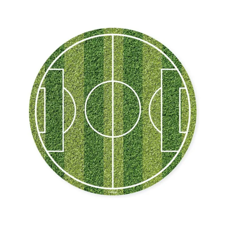 Cake topper made of edible paper Football field, Ø 15.5 cm