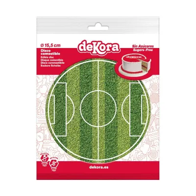 Dessus de tarte en papier, terrain de foot, Ø 15.5 cm