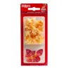 Farfalle e fiori gialli in carta commestibile, 39 pezzi