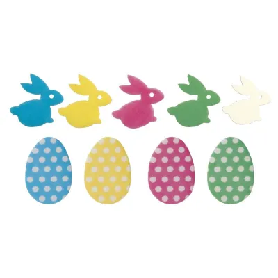 Aufleger aus Esspapier Ostern, 9 Motive